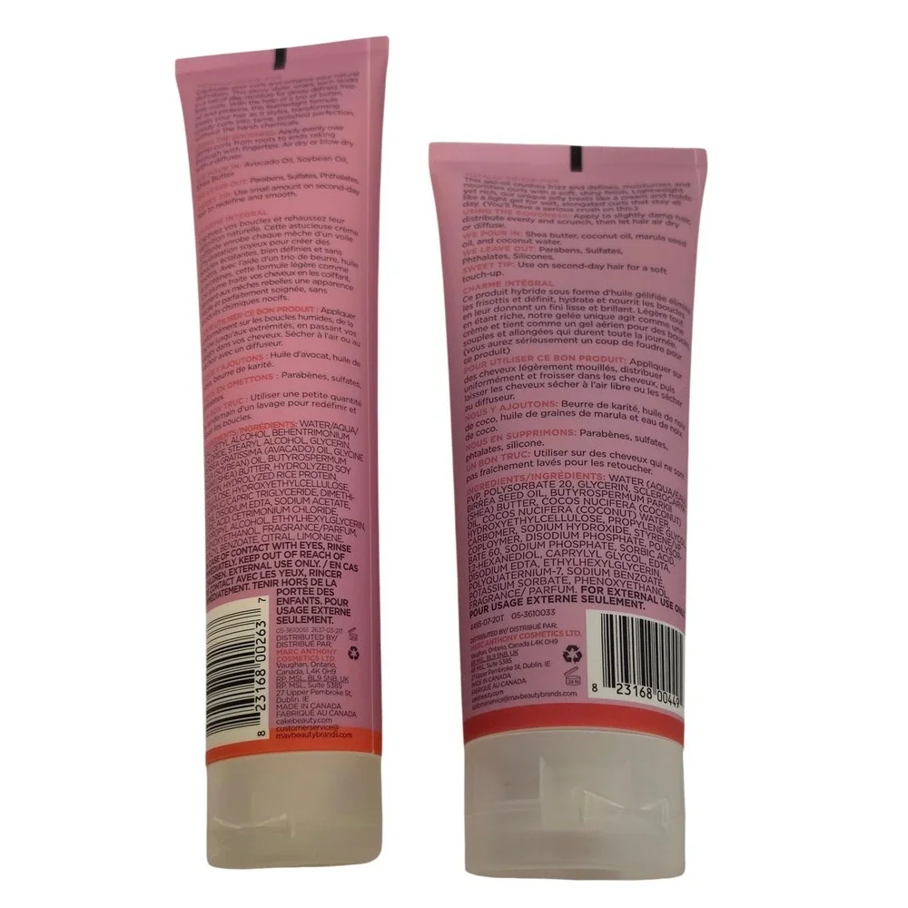 Cake Beauty The Curl Friend‎ Cream and The Curl Crush Jelly Set New